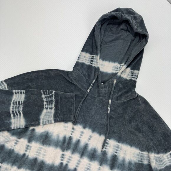 American Eagle Hoodie XL Gray Tie Dye Pullover Sweatshirt Boho - Picture 2 of 10